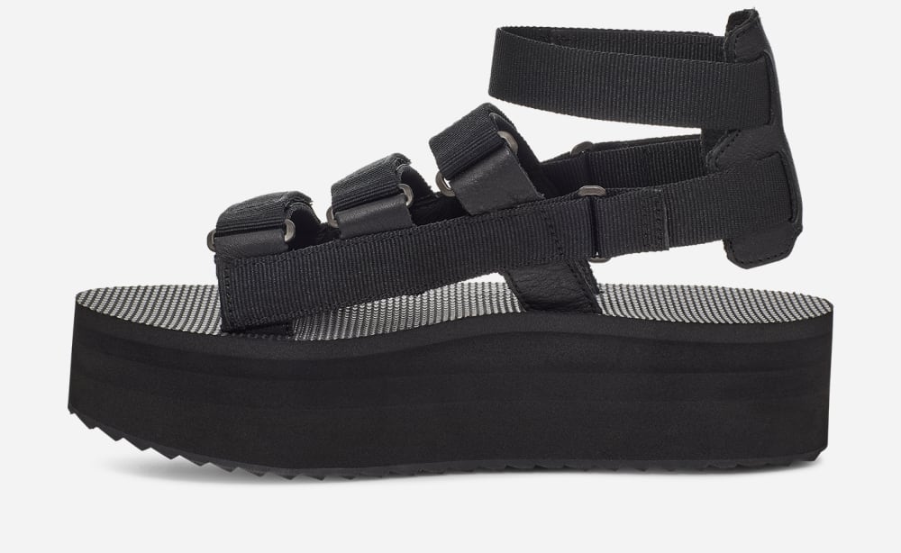 Teva Flatform Mevia Miesten Platform Sandaalit Mustat | Suomi-4257