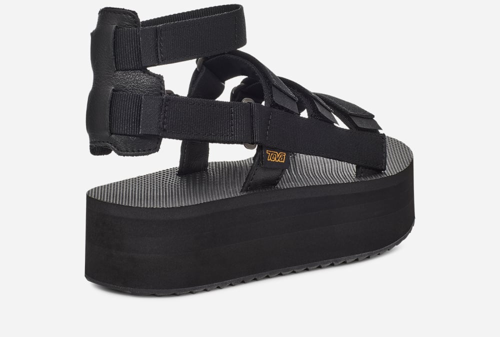 Teva Flatform Mevia Miesten Platform Sandaalit Mustat | Suomi-4257