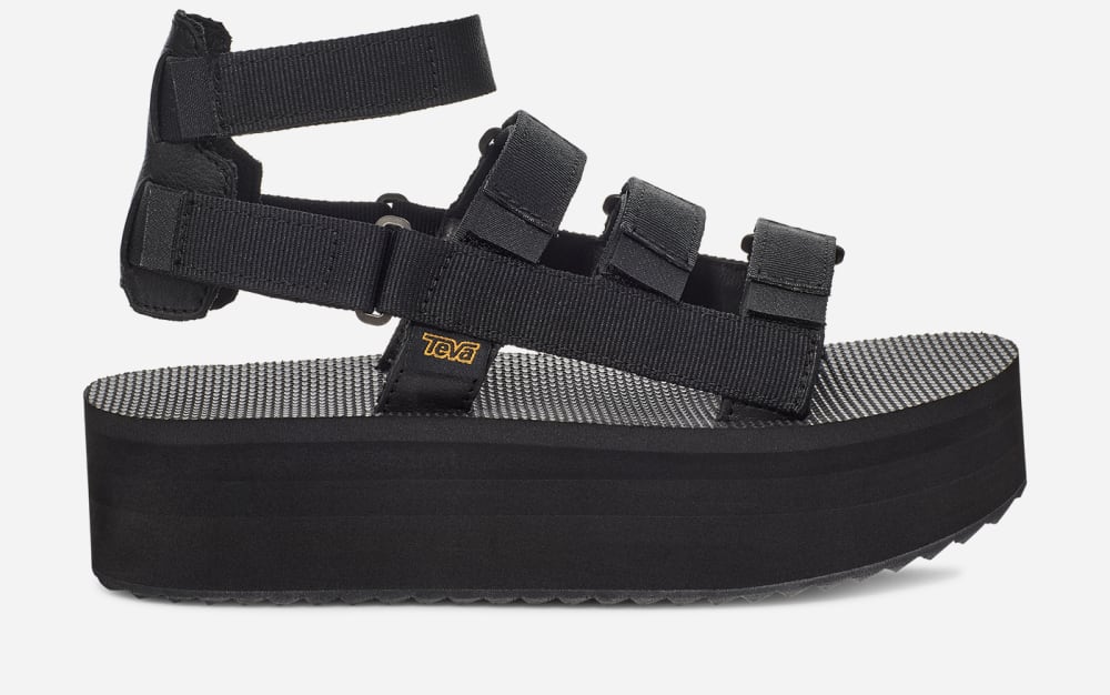 Teva Flatform Mevia Naisten Platform Sandaalit Mustat | Suomi-7314