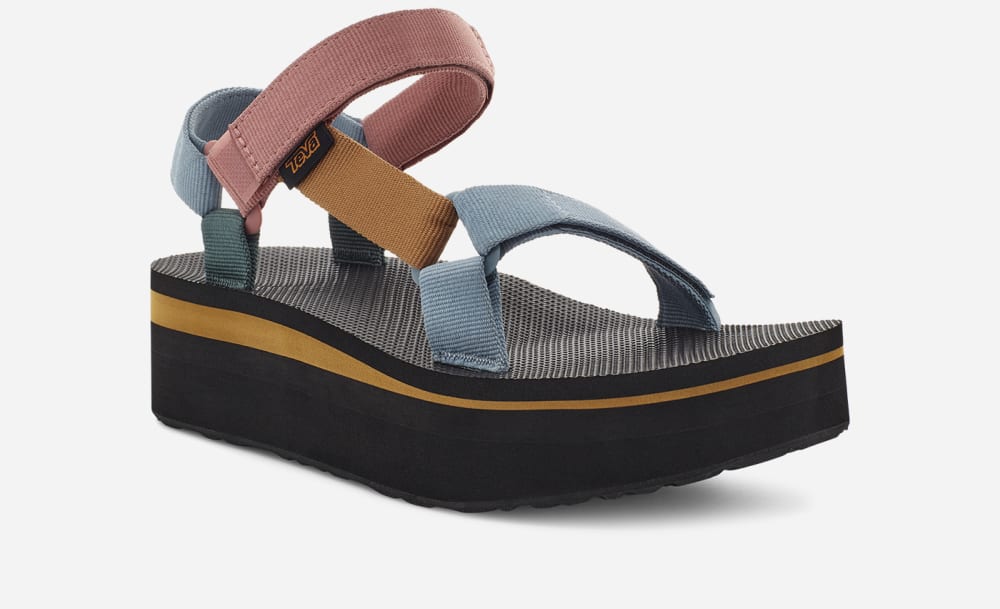 Teva Flatform Universal Miesten Platform Sandaalit Vaaleanmonivärinen | Suomi-9863