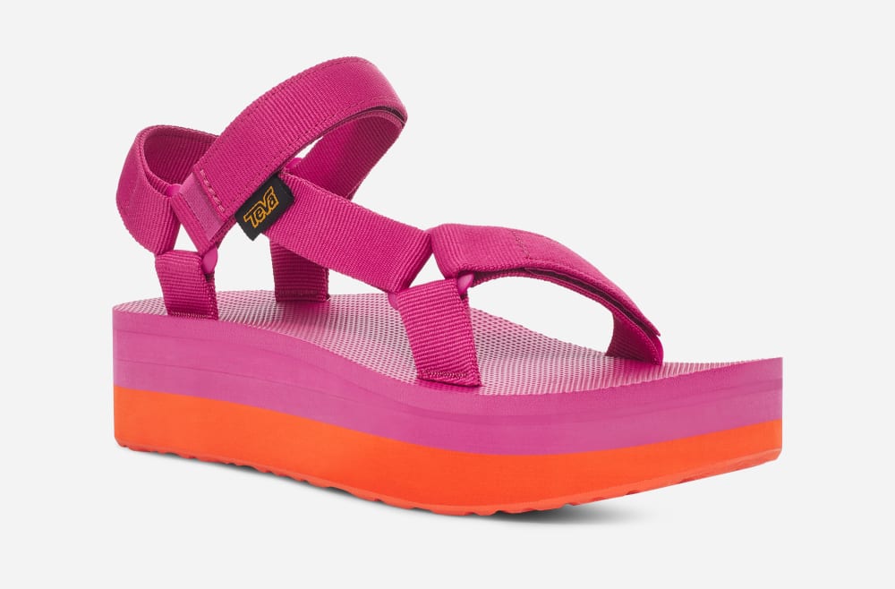 Teva Flatform Universal Naisten Platform Sandaalit Pinkki Violetit Oranssi | Suomi-5908