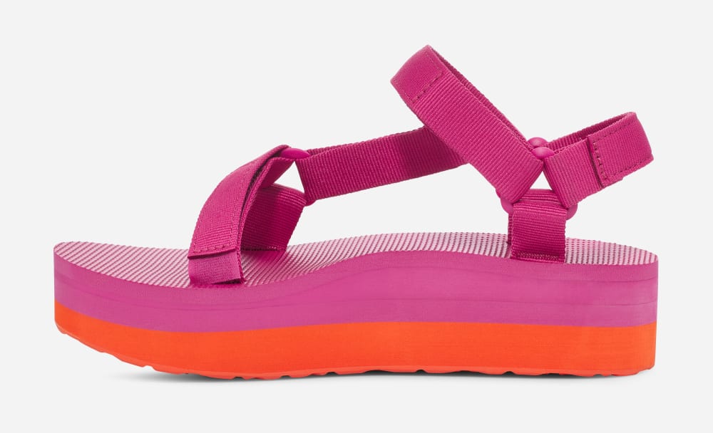 Teva Flatform Universal Naisten Platform Sandaalit Pinkki Violetit Oranssi | Suomi-5908