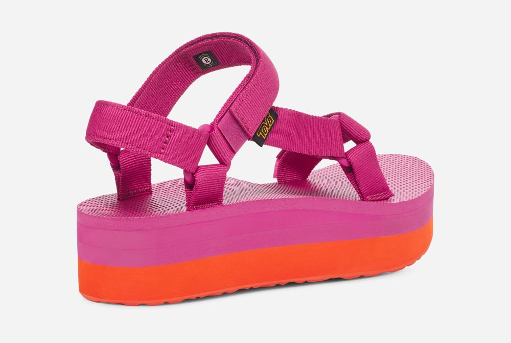 Teva Flatform Universal Naisten Platform Sandaalit Pinkki Violetit Oranssi | Suomi-5908