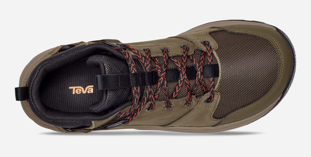 Teva Grandview Gore-Tex Miesten Vaellussaappaat Tummanoliivinvihreä | Suomi-1356