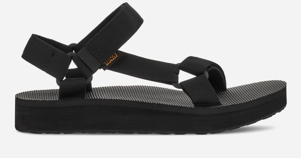 Teva Mid Universal Miesten Platform Sandaalit Mustat | Suomi-4162