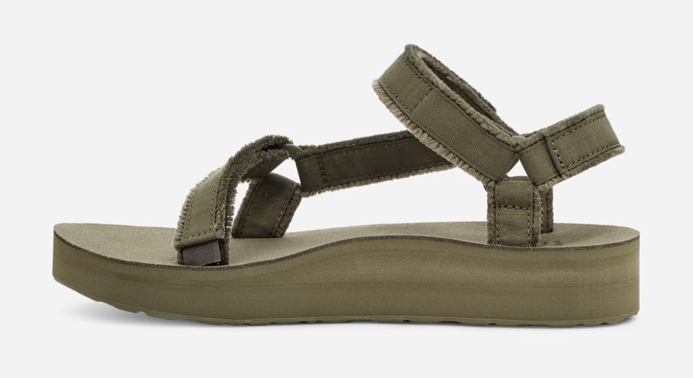 Teva Midform Universal Canvas Miesten Platform Sandaalit Oliivinvihreä | Suomi-3470