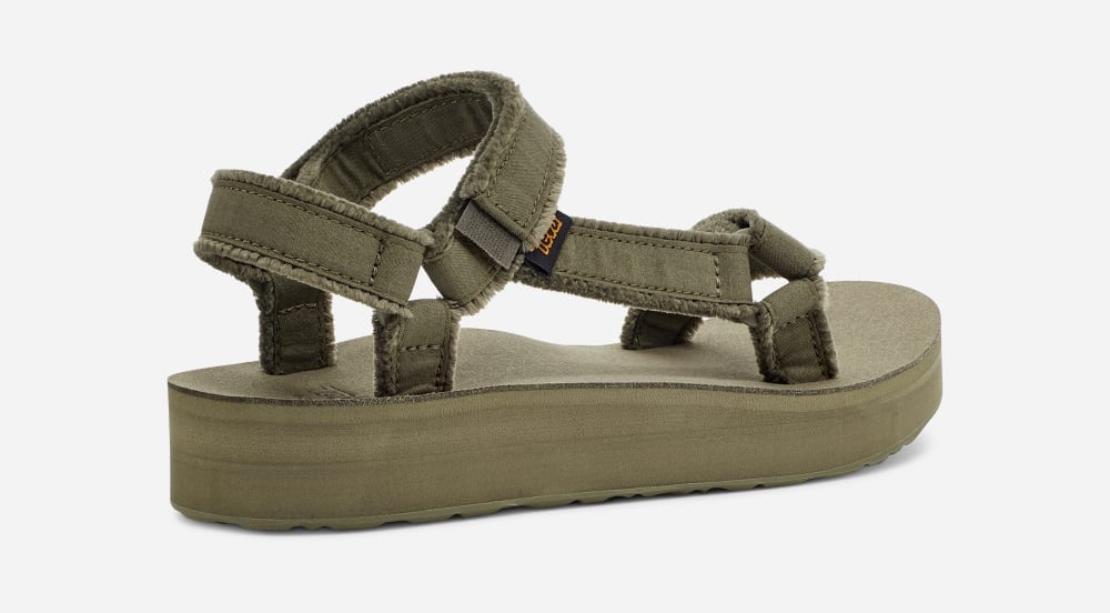 Teva Midform Universal Canvas Miesten Platform Sandaalit Oliivinvihreä | Suomi-3470