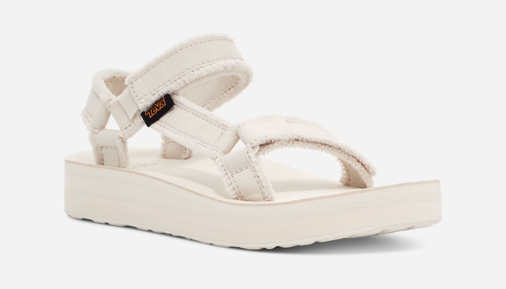 Teva Midform Universal Canvas Miesten Platform Sandaalit Valkoinen | Suomi-8963