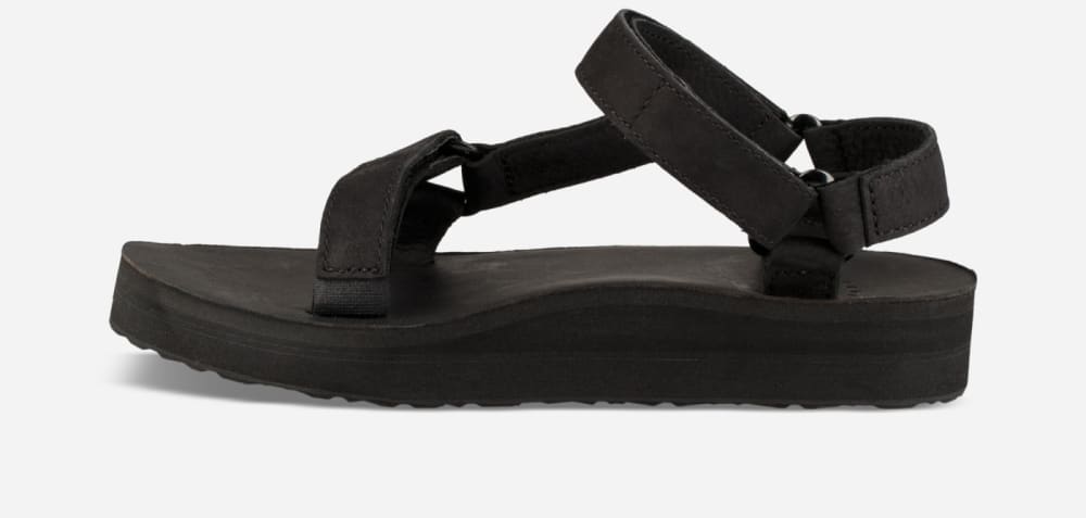 Teva Midform Universal Leather Miesten Platform Sandaalit Mustat | Suomi-1263