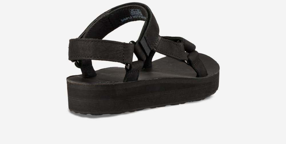 Teva Midform Universal Leather Miesten Platform Sandaalit Mustat | Suomi-1263