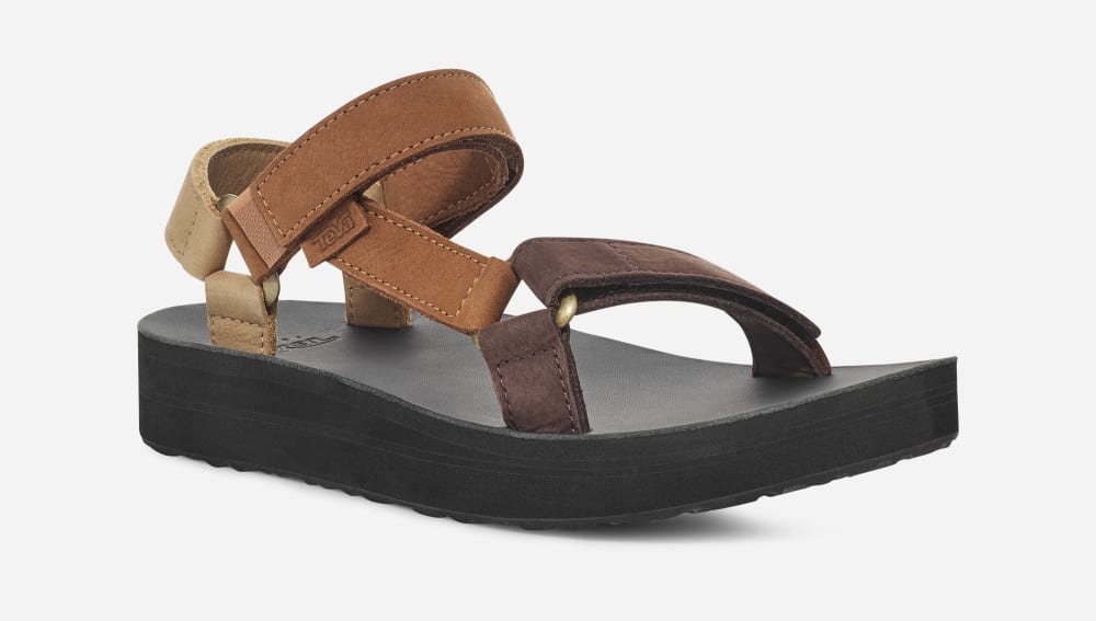 Teva Midform Universal Leather Miesten Platform Sandaalit Monivärinen | Suomi-1784