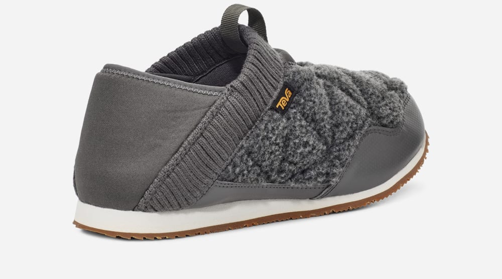 Teva ReEMBER FLEECE Miesten Mokkasiinit Tummanharmaat | Suomi-5216