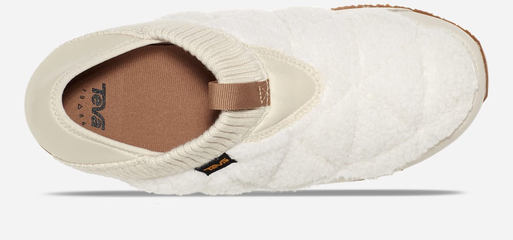 Teva ReEMBER FLEECE Naisten Mokkasiinit Valkoinen | Suomi-9582