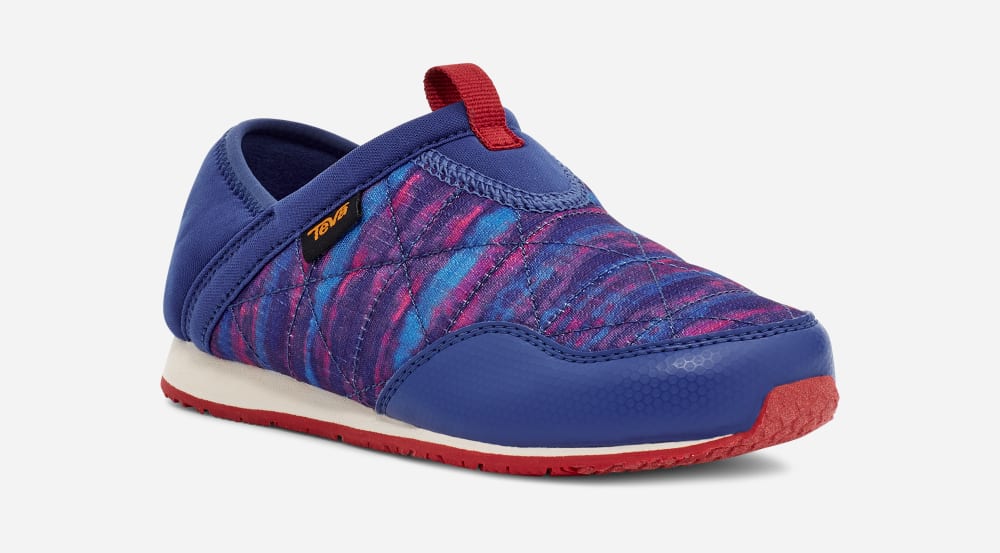 Teva ReEMBER TIE-DYE Lasten Mokkasiinit Punainen Sininen | Suomi-9526