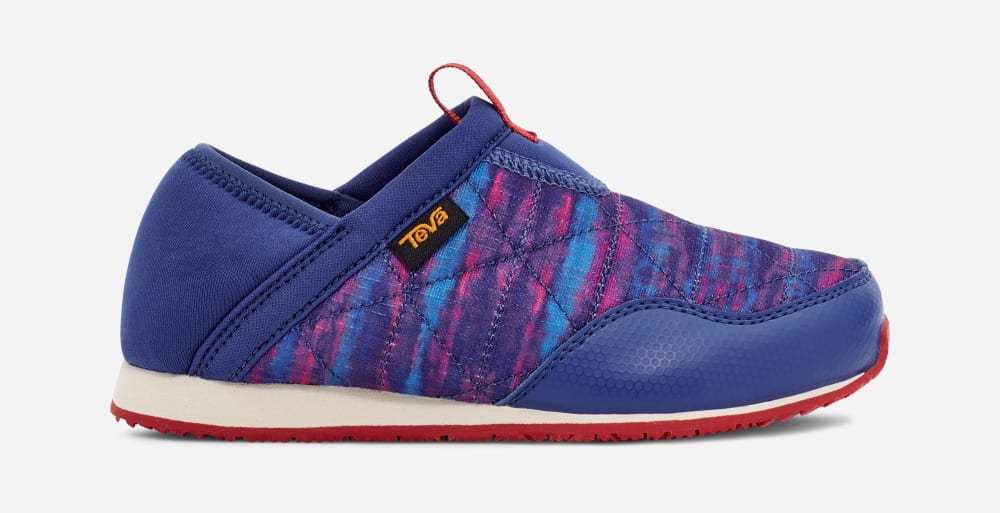 Teva ReEMBER TIE-DYE Lasten Mokkasiinit Punainen Sininen | Suomi-9526