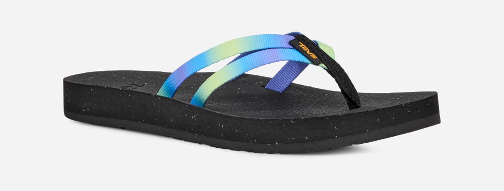 Teva Reflip Strappy Gradiate Naisten Varvastossut Harmaat Vaaleanvihreä | Suomi-5473