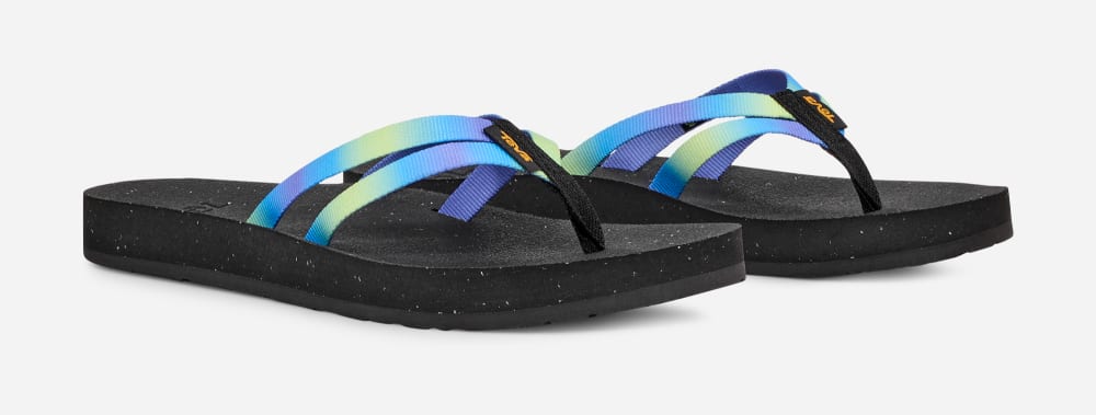 Teva Reflip Strappy Gradiate Naisten Varvastossut Harmaat Vaaleanvihreä | Suomi-5473