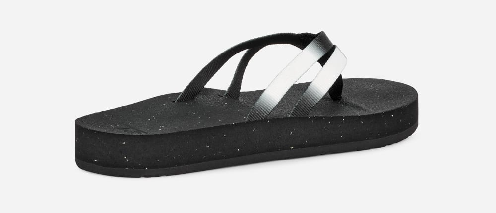 Teva Reflip Strappy Gradiate Naisten Varvastossut Mustat Valkoinen | Suomi-5946