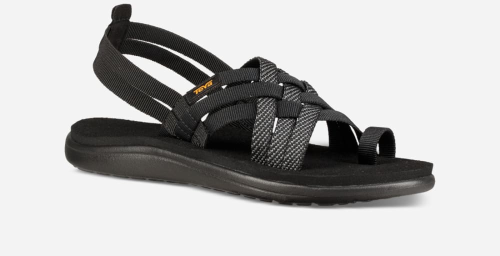 Teva Voya Strappy Naisten Sandaalit Mustat | Suomi-6087