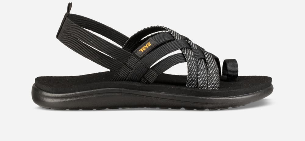 Teva Voya Strappy Naisten Sandaalit Mustat | Suomi-6087