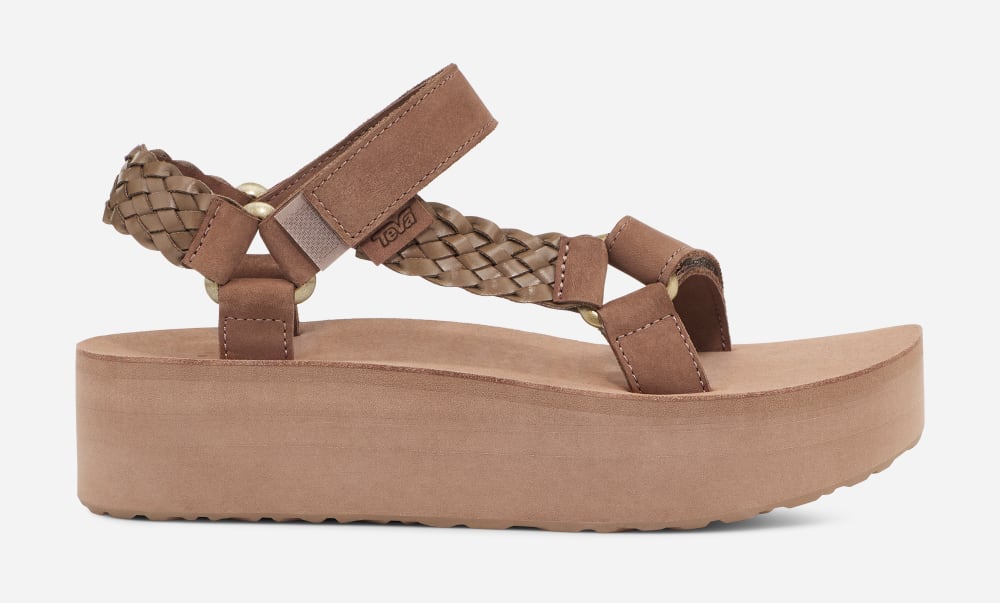 Teva Flatform Universal Interweave Naisten Platform Sandaalit Ruskea | Suomi-0596