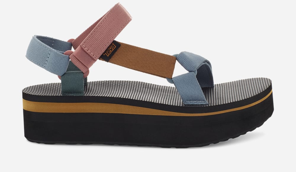 Teva Flatform Universal Miesten Platform Sandaalit Vaaleanmonivärinen | Suomi-9863